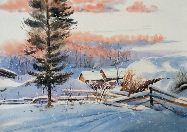 Евгения Сенчилова акварели