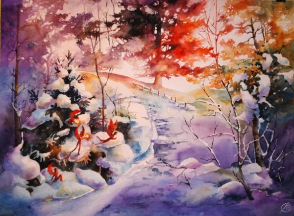 Живопись акварель Анна Соколова