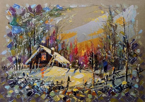 Живопись мастихином техника