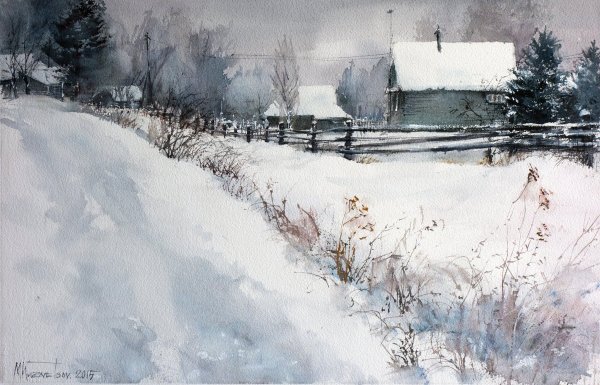 Михаил Кузнецов художник акварель