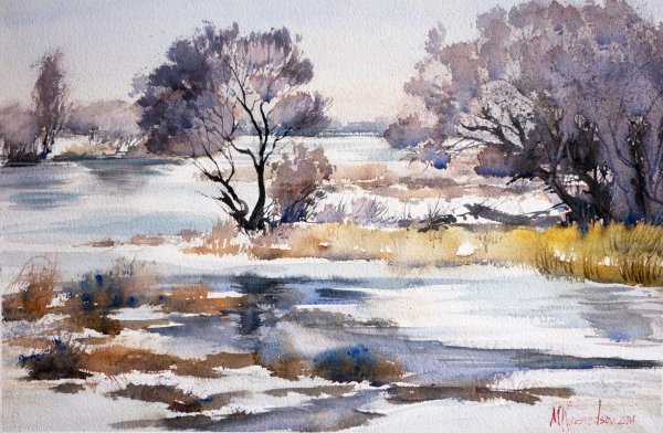 Акварели картины художника сыров Валерий