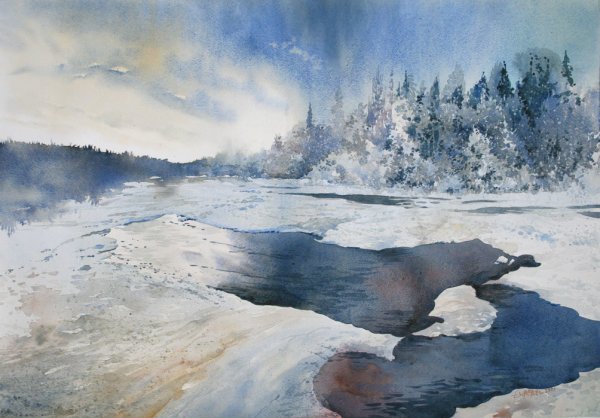 Александр Александровский зима в деревне