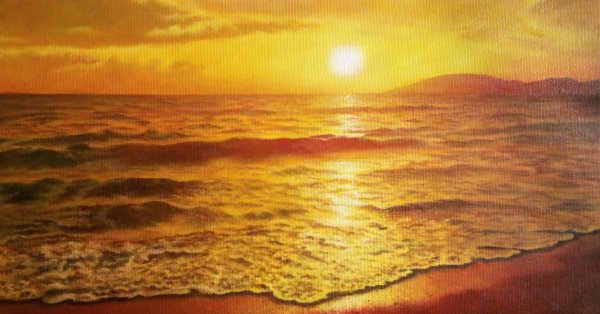 Картина в теплых тонах