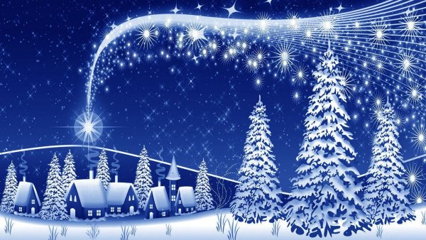 Картинки зимние новогодние