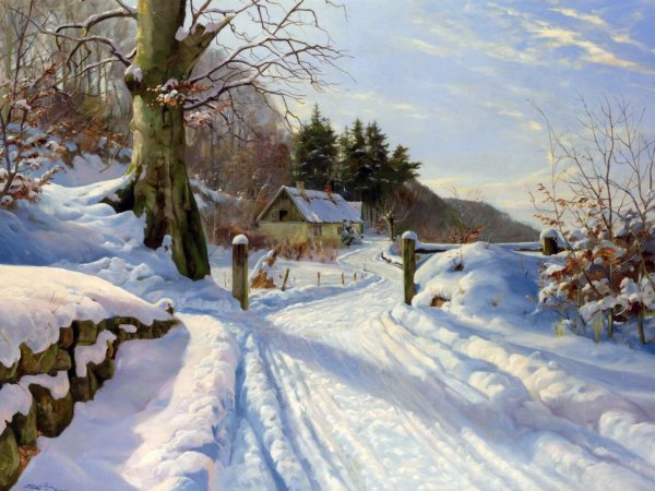 Карл Розен зимний лес