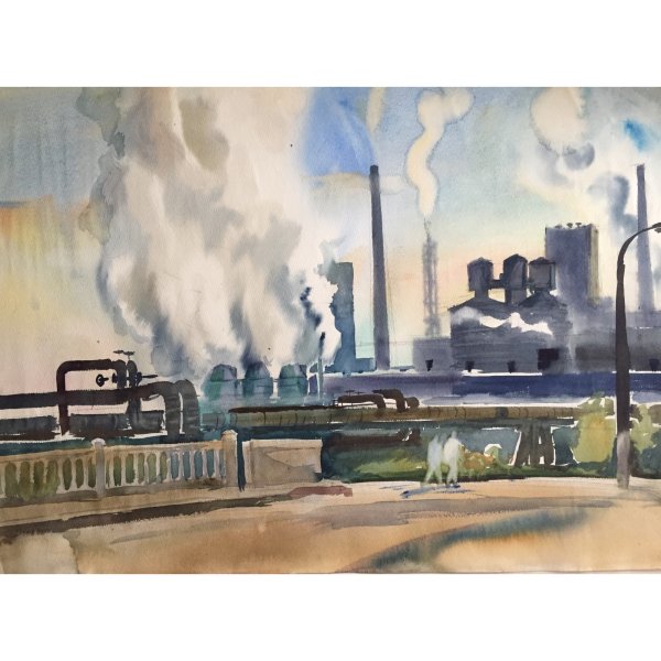 Жуган в .а.Индустриальный пейзаж