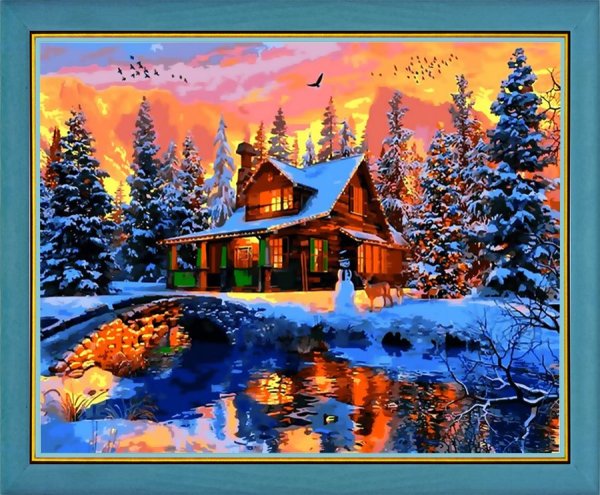 Живопись зима Mark Daehlin