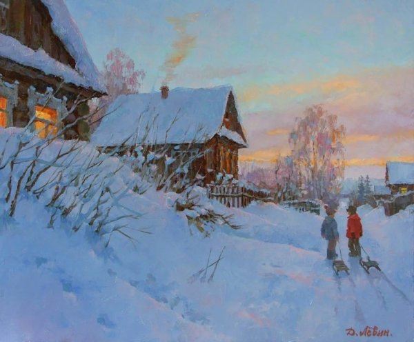 Зимняя деревня