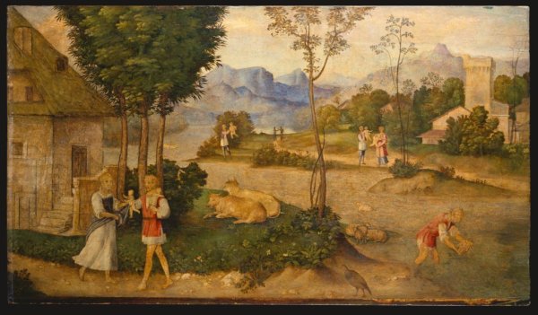 Джорджоне. Гроза. Ок. 1505 Г. галерея Академии, Венеция