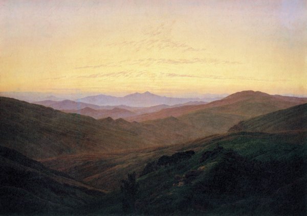 Каспар Давид Фридрих горный пейзаж