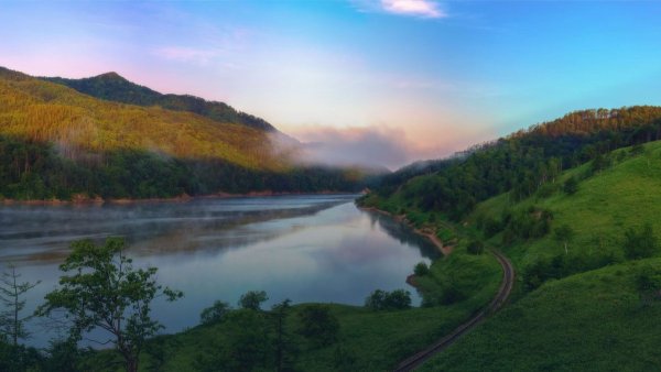 Красивые природные пейзажи Южного Сахалина