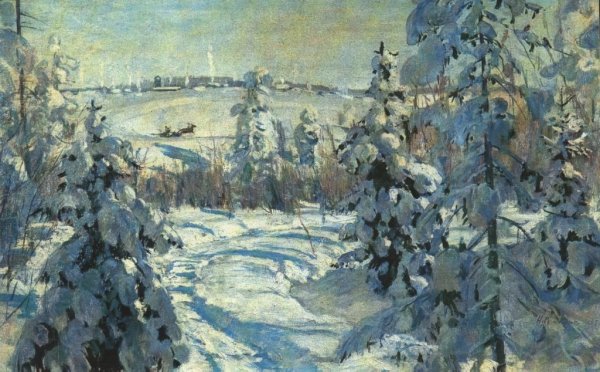 Зимние пейзажи известных художников