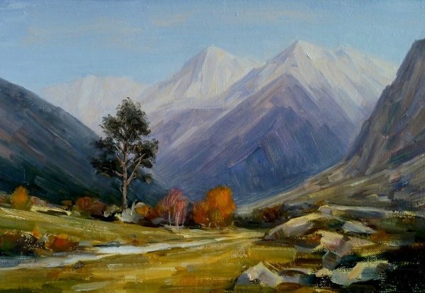 Пушкин в горах Кавказа