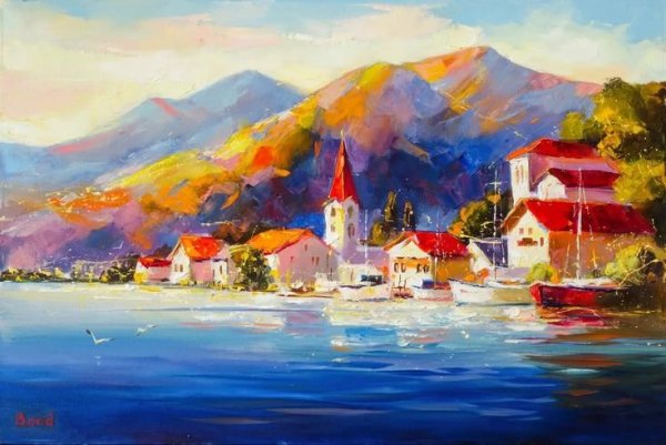 Картины мастихином Греция