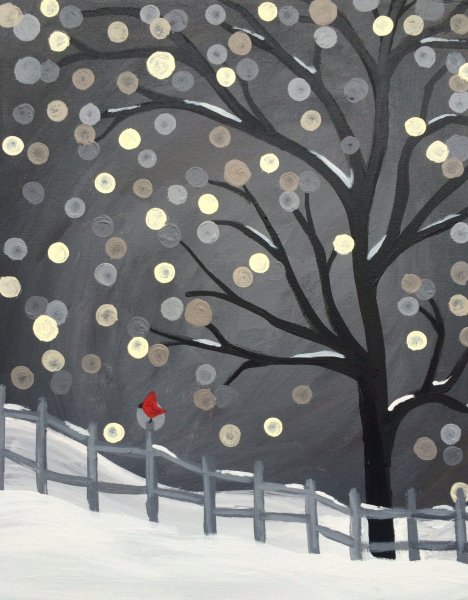 Зима рисунок