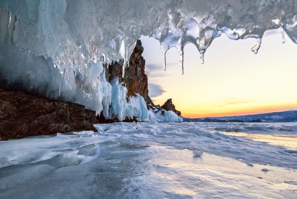 Байкал зимой Листвянка