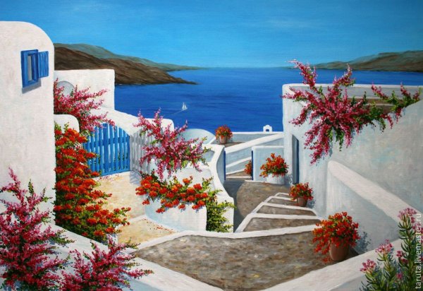 Миконос Греция картины