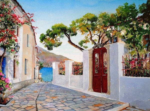 Греческий художник Пантелис Зографос