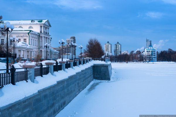 Зимний Екатеринбург Плотинка