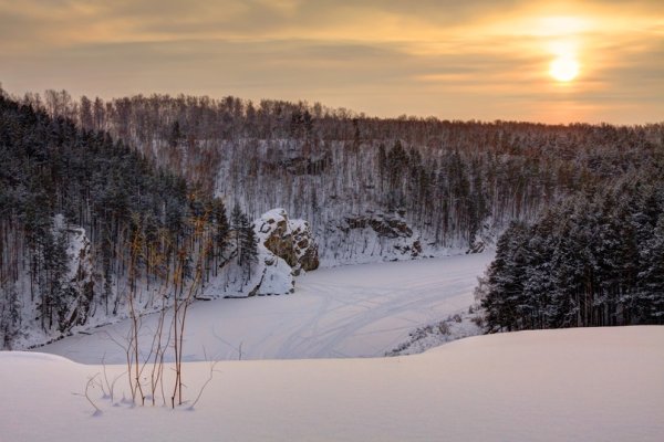 Природный парк Свердловской области зима