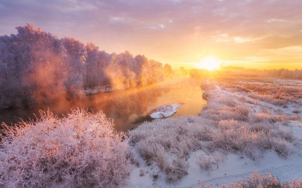 Раннее утро зима