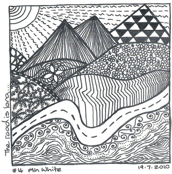 Зентангл горы