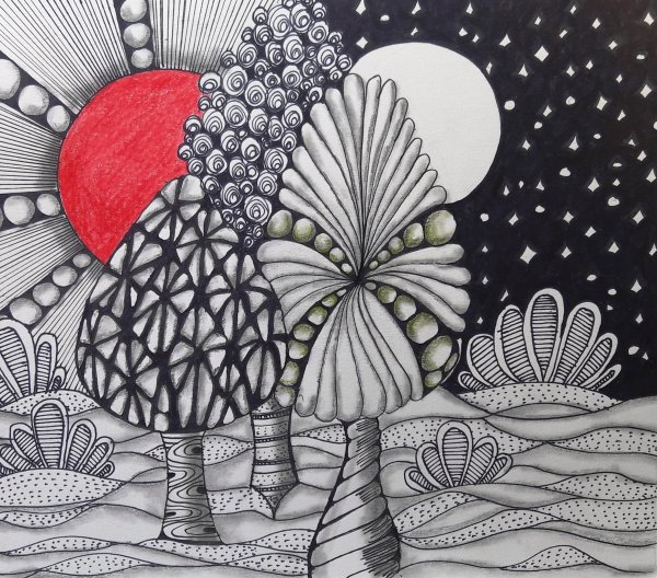 Трава Зентангл