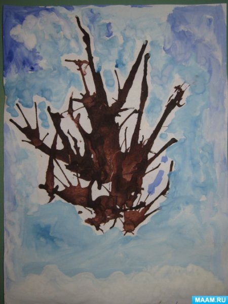 Клякса из дерева