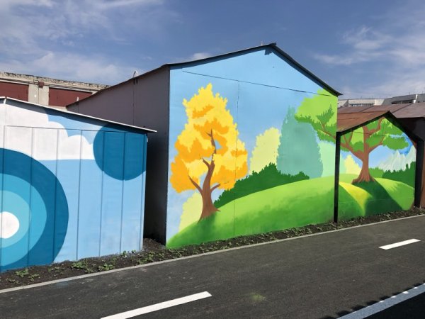 Красивые граффити пейзаж