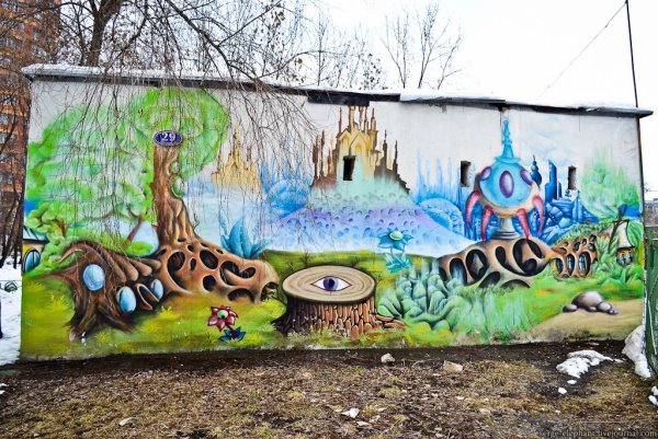 Роспись фасадных стен