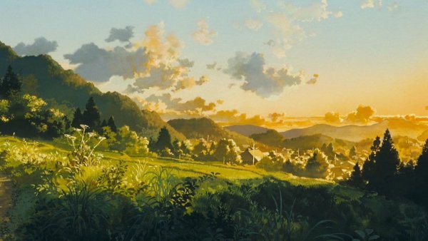 Хаяо Миядзаки пейзажи