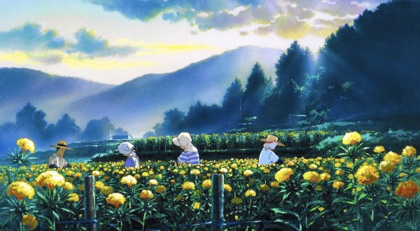 Хаяо Миядзаки пейзажи