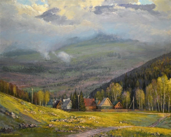 Художник Романов река Чусовая