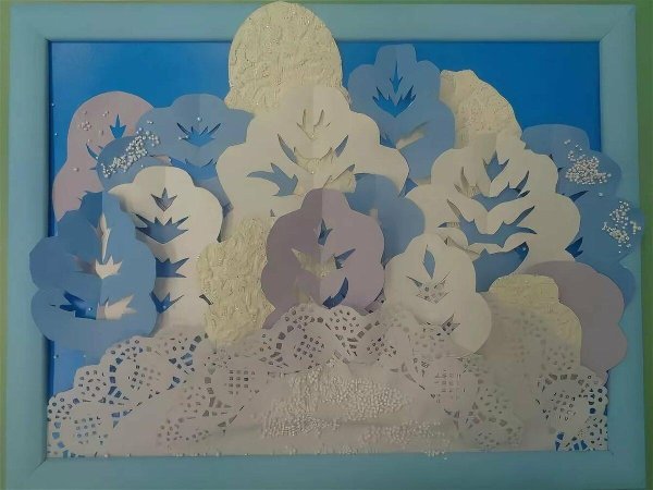 Зимняя аппликация