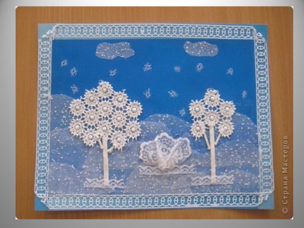 Коллективное панно зима