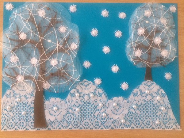 Поделки на тему зимние узоры