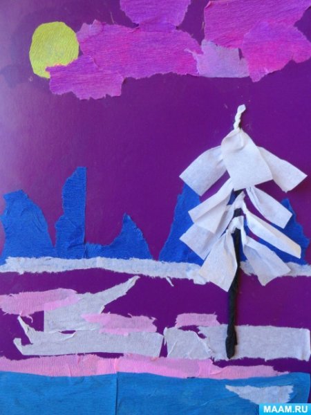 Зимняя аппликация