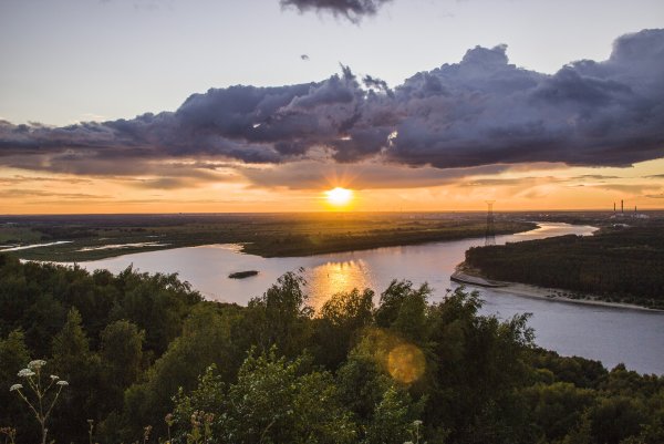 Река Волга Кстово