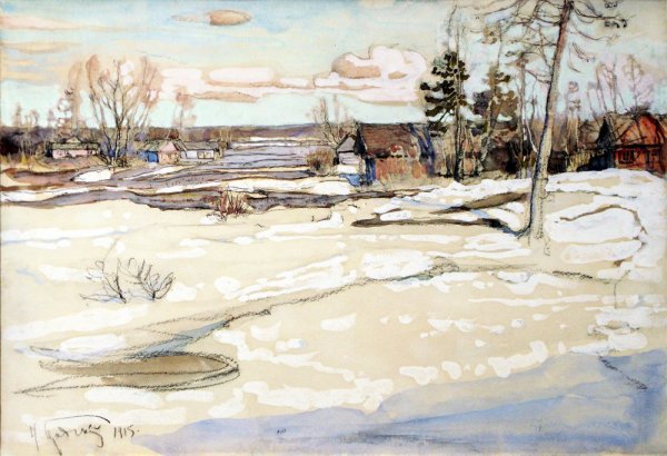 Исаак Израилевич Бродский зимние пейзажи