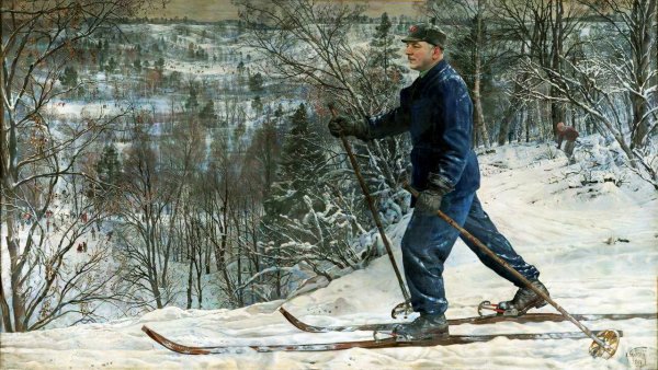 Бродский Исаак город ночью