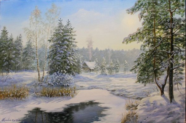 Куликов Владимир картины зима