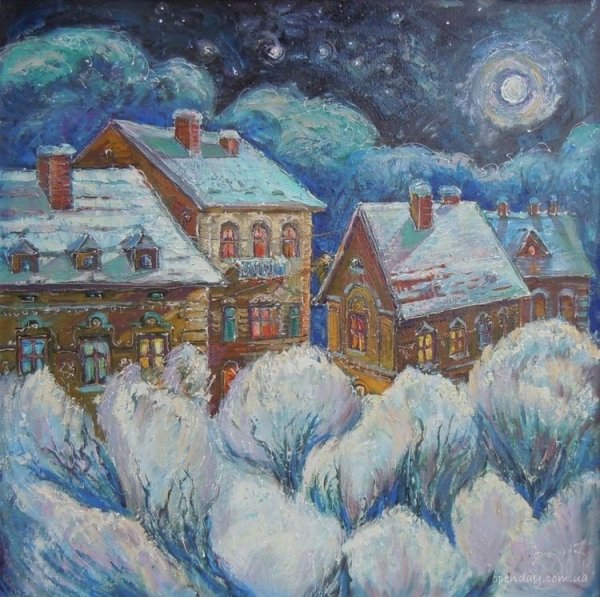 Декоративная композиция зима