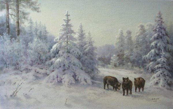 Иван Шишкин зимний лес