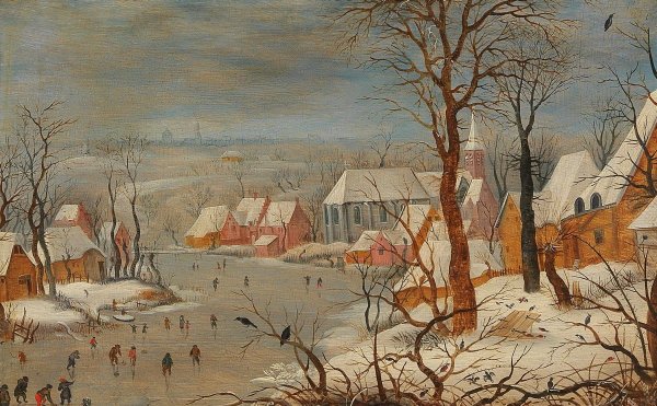 Питер брейгель, "перепись в Вифлееме" 1566.