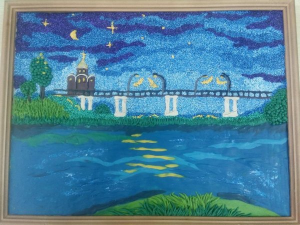 Летний пейзаж пластилинография