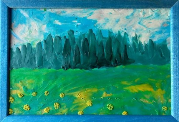 Пластилиновая живопись для детей