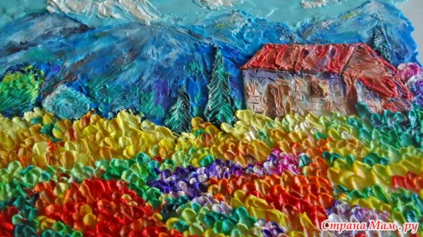 Пейзаж пластилином