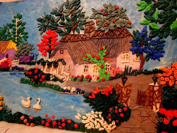 Пластилиновая живопись для детей