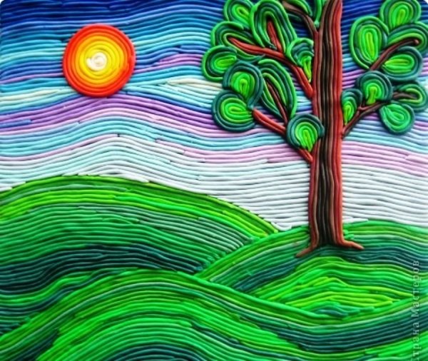 Пластилиновая живопись для детей