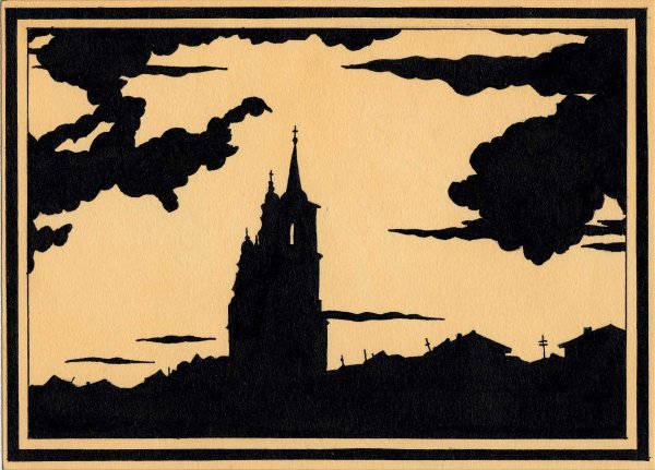 Пейзаж силуэт